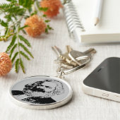 Karl Marx Porteclés rond premium - grand (Côté)