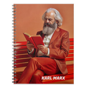 Karl Marx Quote Design - Wees de verandering! Notitieboek