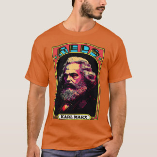 Karl Marx Retro Communistische Handel d T-shirt