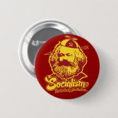 Karl Marx Socialism Button (Voorkant /achterkant)