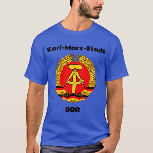 Karl Marx Stadt, DDR, Oost-Duitsland, DDR - Chemni T-shirt (Voorkant)