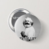 Karl Marx Thug Life Ronde Button 5,7 Cm (Voorkant /achterkant)
