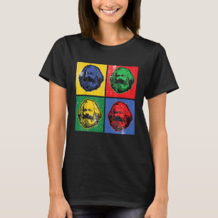 Karl Marx Vintage Retro Pop Kunst voor Socialisme  T-shirt