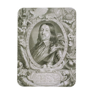 Karl X Gustav (1622-60), koning van Zweden, uit 'P Magneet