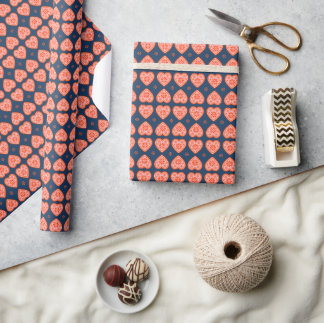 ‘Karlek’ Hart Patroon mat cadeauverpakkings papier