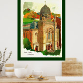Karlovy Vary (Karlsbad) Synagogue Poster (Keuken)
