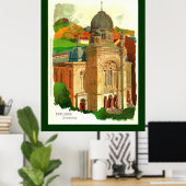 Karlovy Vary (Karlsbad) Synagogue Poster (Thuiskantoor)