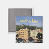Karlovy Vary Souvenir Magnet Magneet (Voorkant / Achterkant)
