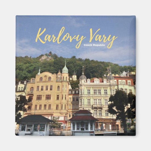 Karlovy Vary Souvenir Magnet Magneet (Voorkant)