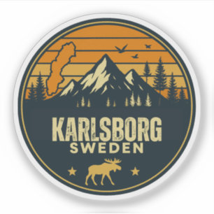 Karlsborg, Zweden Sverige Sticker