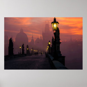Karlsbrug Praag Poster