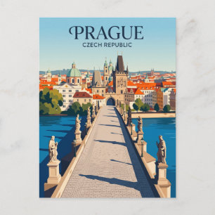 Karlsbrug Tsjechië Briefkaart