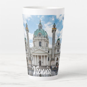 Karlskirche in Wenen, Oostenrijk Latte Mok