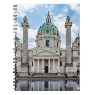 Karlskirche in Wenen, Oostenrijk Notitieboek