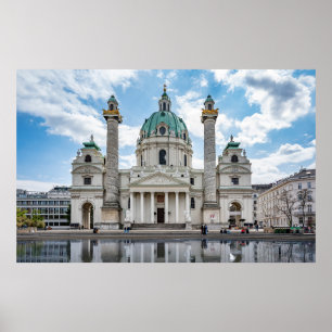 Karlskirche in Wenen, Oostenrijk Poster