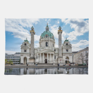 Karlskirche in Wenen, Oostenrijk Theedoek