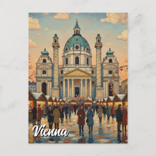 Karlskirche Karlsplatz Wenen Oostenrijk Reizen Briefkaart