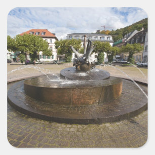 Karlsplatz (Karl's Plein), Oude Stad Heidelberg Vierkante Sticker