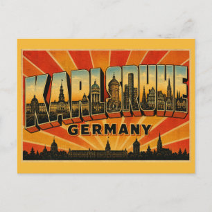 Karlsruhe Duitsland Paleis Briefkaart