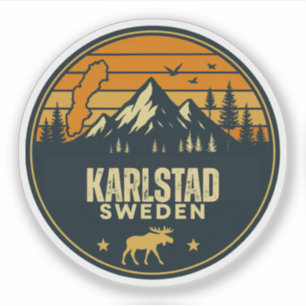 Karlstad, Zweden Sverige Sticker
