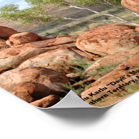 Karlu Karlu "Devil's marbles" Poster (Hoek)
