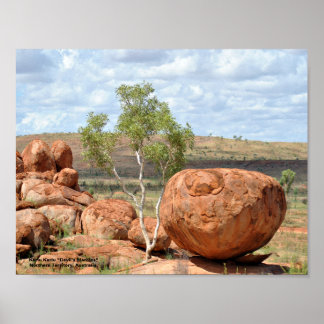 Karlu Karlu "Devil's marbles" Poster