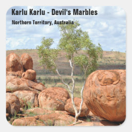 Karlu Karlu "Devil's Marbles" Vierkante Sticker