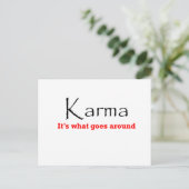 Karma 1 briefkaart (Staand voorkant)