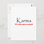 Karma 1 briefkaart (Voorkant / Achterkant)