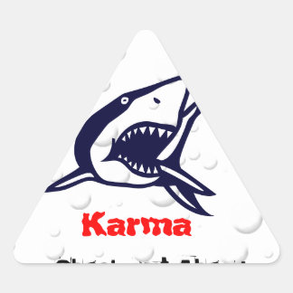 Karma 1 driehoek sticker