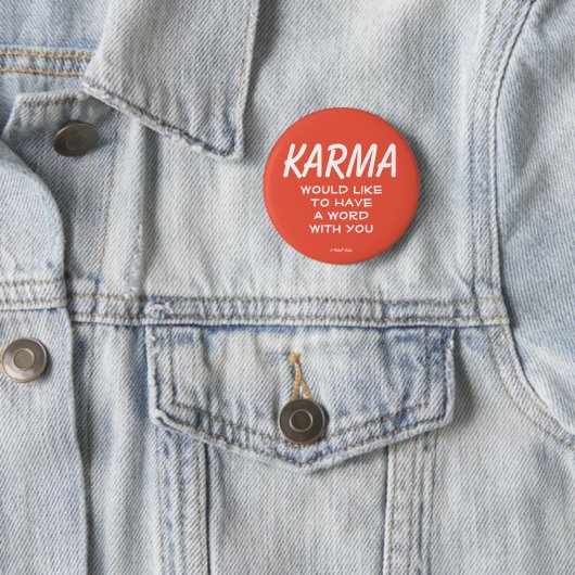 Karma - A MisterP Button (In situ)