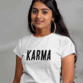 Karma Black Text T-Shirt