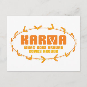 Karma Boomerang Briefkaart