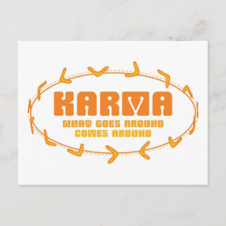 Karma Boomerang Briefkaart