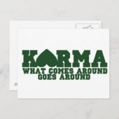 Karma Briefkaart (Voorkant / Achterkant)