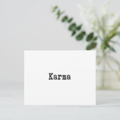 Karma Briefkaart (Staand voorkant)