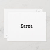 Karma Briefkaart (Voorkant / Achterkant)
