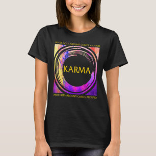 Karma Buddha Yoga  universeel recht boeddhisme P T-shirt