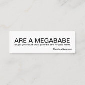 Karma Cards Mini Visitekaartje (Achterkant)