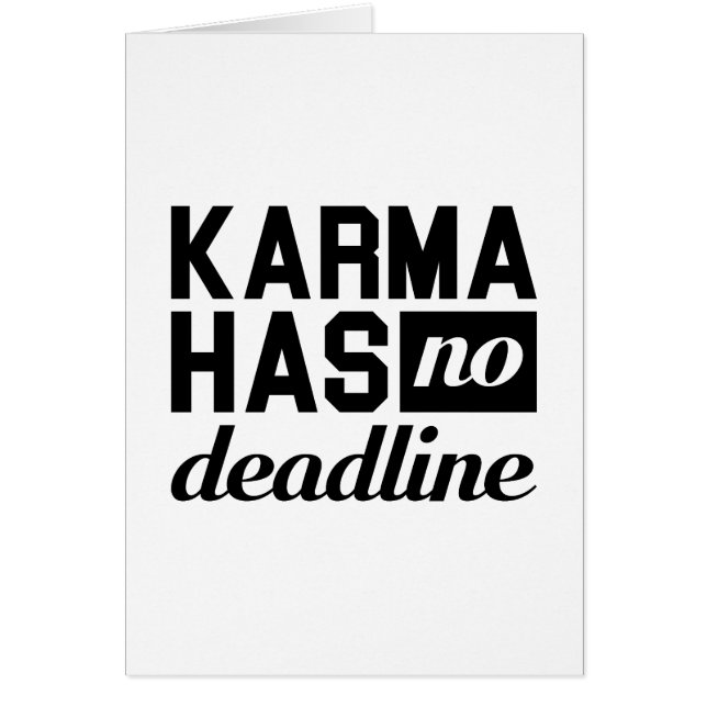 Karma Deadline (Voorkant)