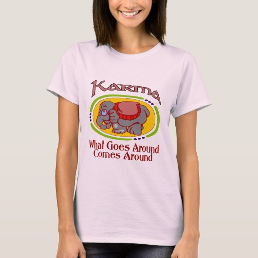 Karma Elephant T-shirt (Voorkant)