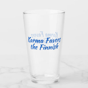 Karma Favors the Finse Glass Tumbler