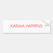 KARMA HAPPENS BUMPERSTICKER (Voorkant)