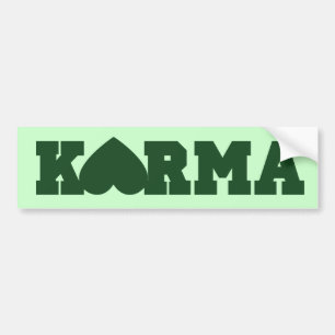 Karma Heart Bumpersticker