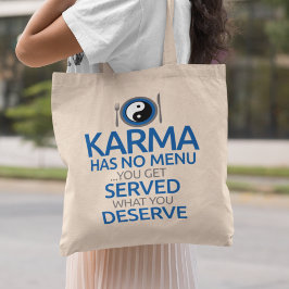 Karma heeft geen menu.. Yin Yang Graphic Tote Bag