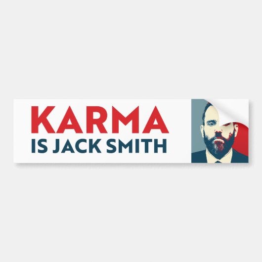 Karma is Jack Smith Bumpersticker (Voorkant)