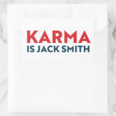 Karma is Jack Smith Rechthoekige Sticker (Tas)