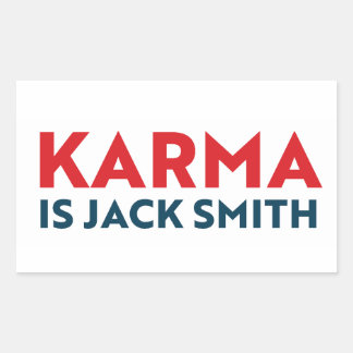 Karma is Jack Smith Rechthoekige Sticker
