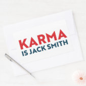 Karma is Jack Smith Rechthoekige Sticker (Envelop)