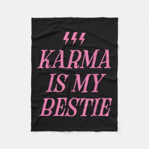 Karma is mijn beste Shirt Funny Pink Lightning Bol Fleece Deken